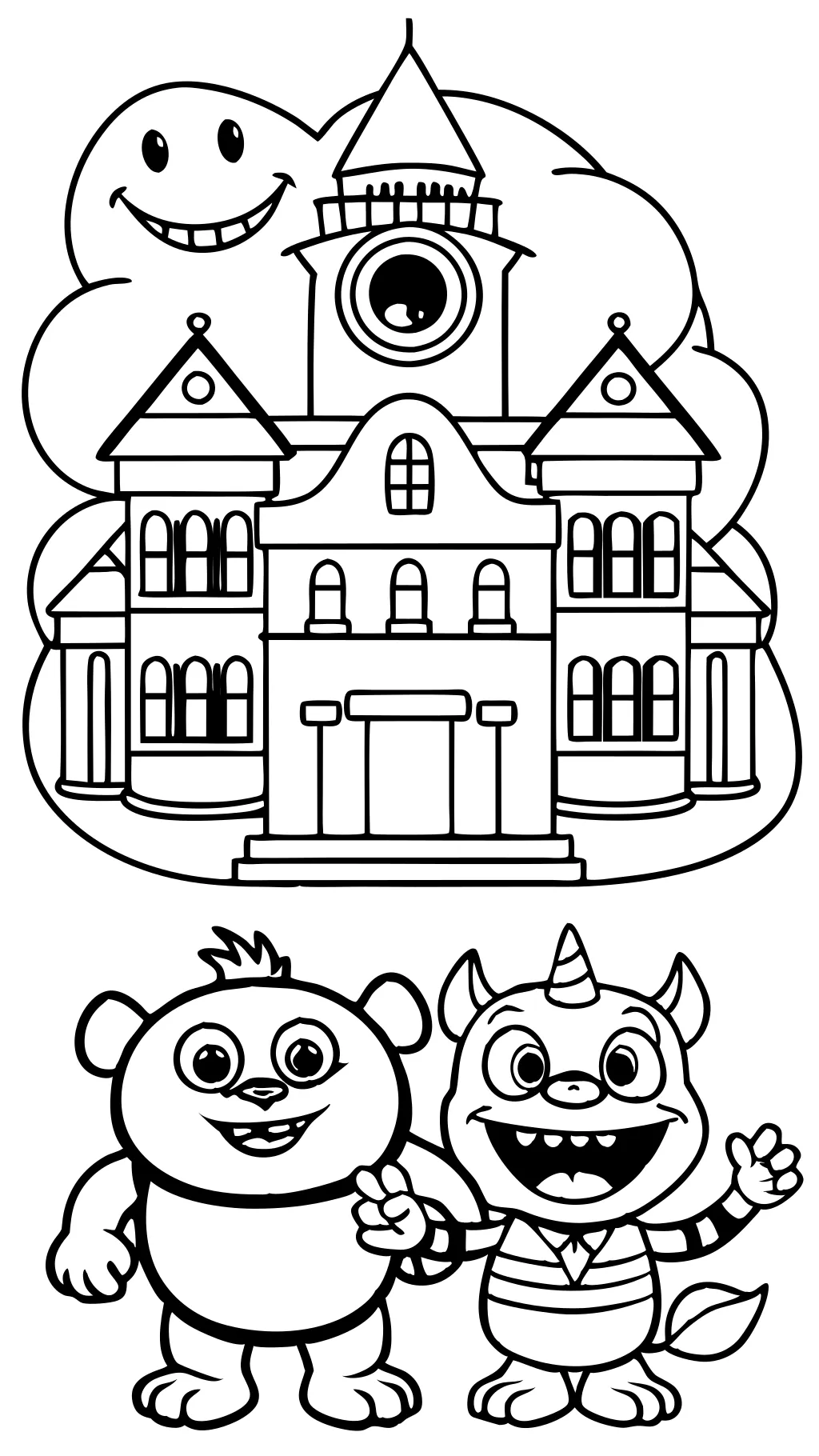 monsters university coloring pages